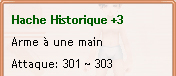 Hache enchantée